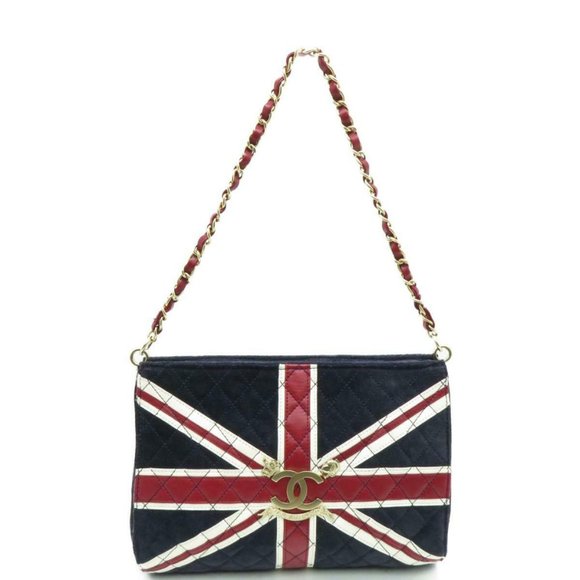 ❌SOLD❌Chanel UK Flag Union Jack Shoulder Navy bag - Picture 13 of 13